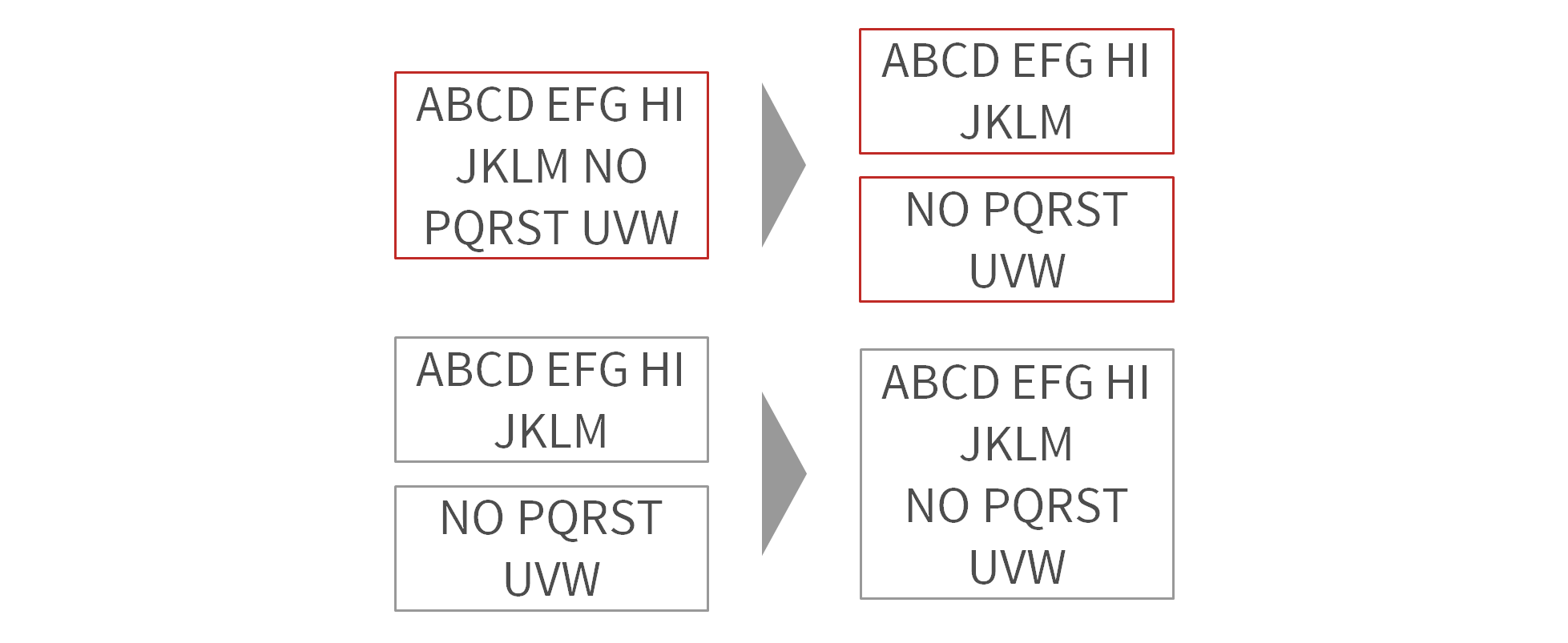 Split | Merge Text Boxes